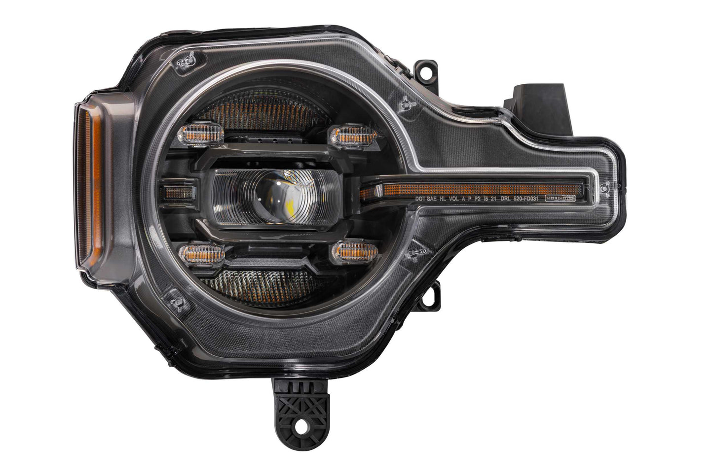 XB LED Headlights: Ford Bronco (21+) (Pair / Amber DRL)