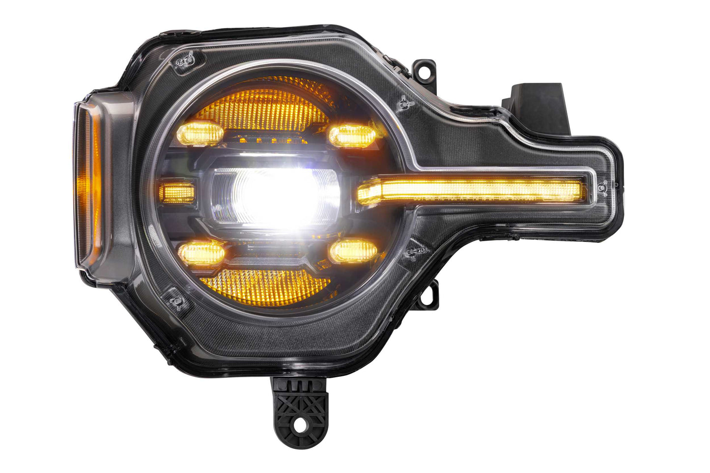 XB LED Headlights: Ford Bronco (21+) (Pair / Amber DRL)