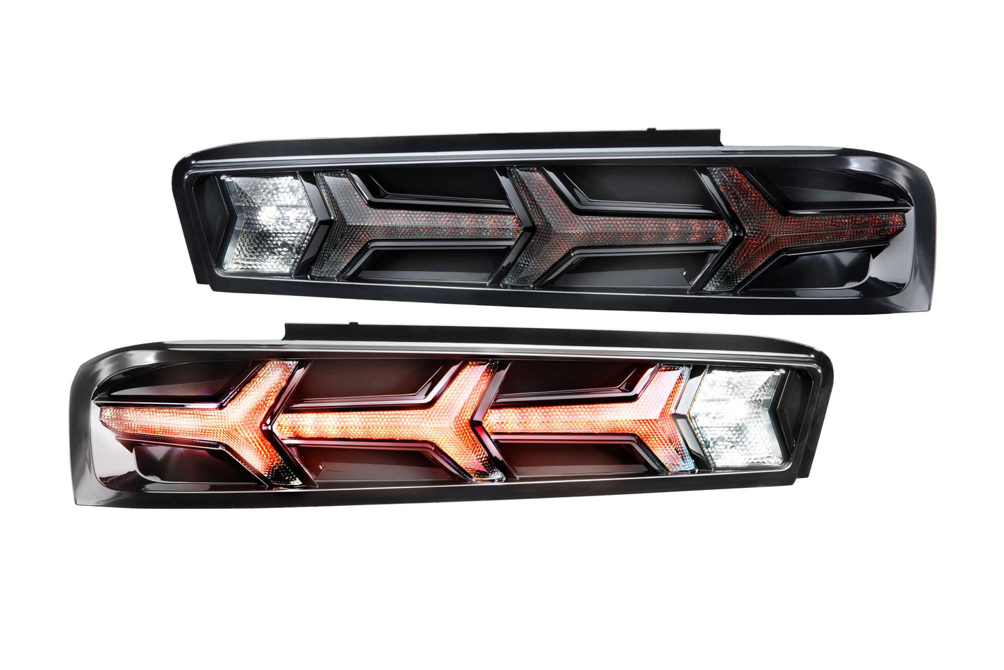 XB LED Tails: Chevrolet Camaro (16-18) (Pair / Lambo / Smoked)