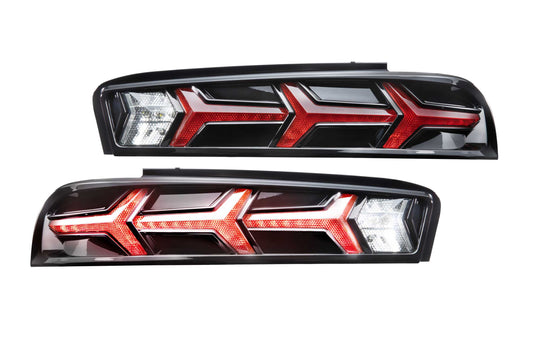 XB LED Tails: Chevrolet Camaro (16-18) (Pair / Lambo / Red)