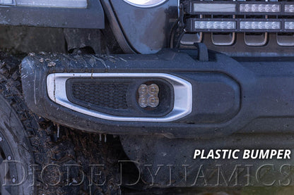 SS3 LED Fog Light Kit for 2020-2023 Jeep JT Gladiator Plastic Bumper (Non-Sport)