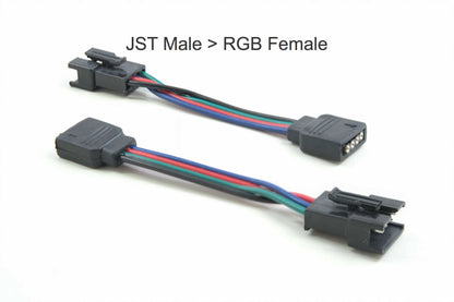 Adapter: RGBW 5P JST-Stecker auf RGB 4P JST-Buchse