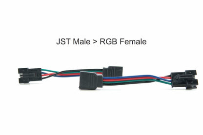 Adapter: RGBW 5P JST-Stecker auf RGB 4P JST-Buchse