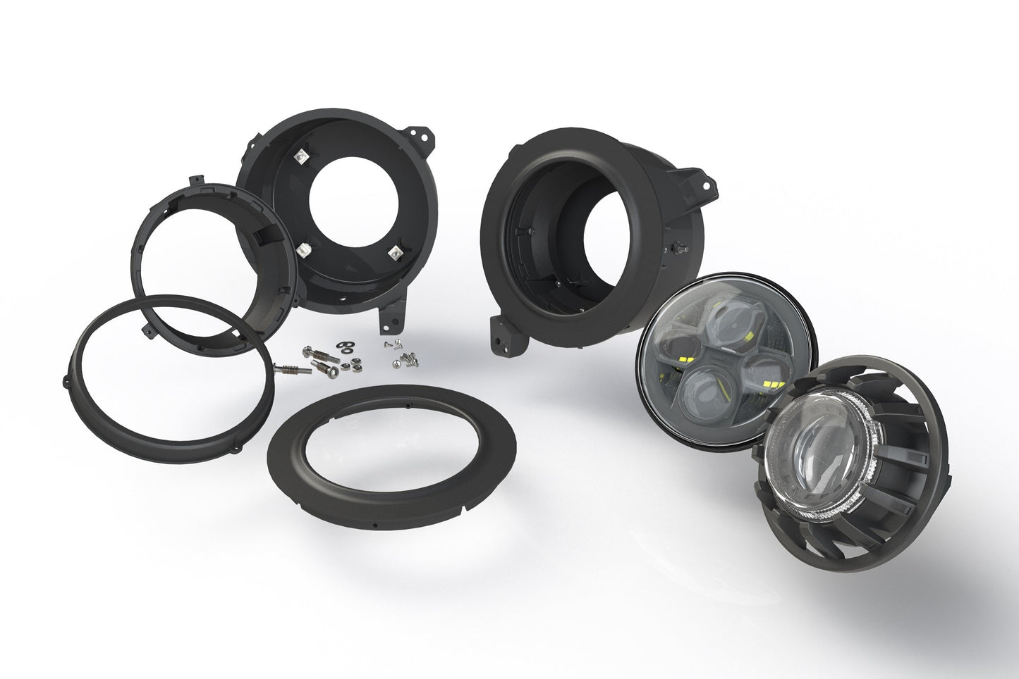 Wrangler JL/JT: 7in LED Headlight Adapters (Pair)