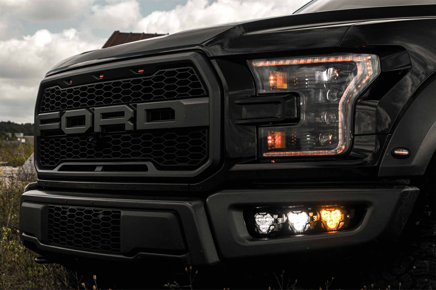 XB LED Headlights: Ford Raptor (2017-2020) (Amber DRL)