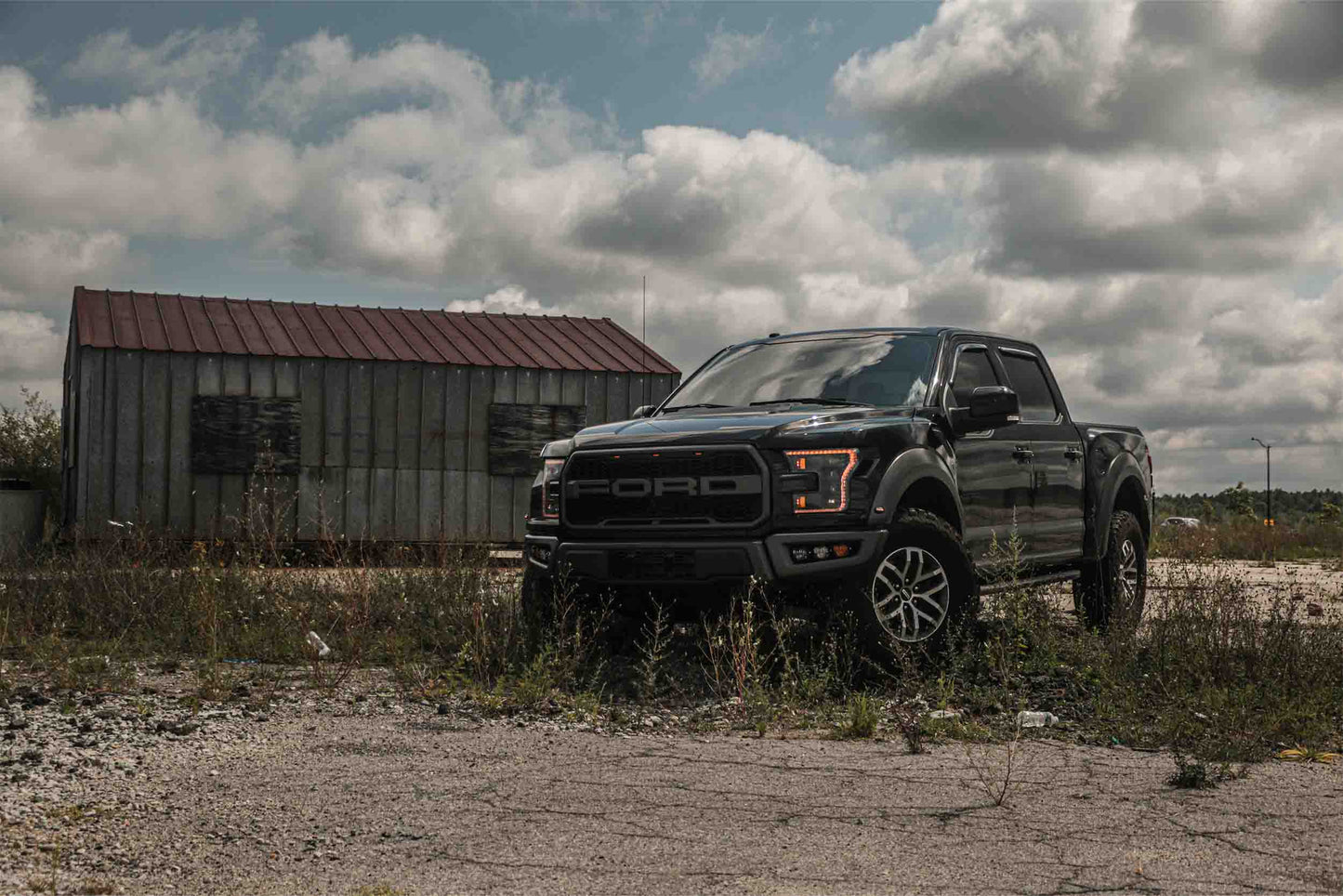 XB LED Headlights: Ford Raptor (2017-2020) (Amber DRL)