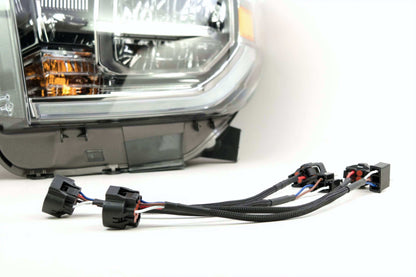 Conversion Harness: Tundra OEM LED Headlights DRL Adapter (14-19)