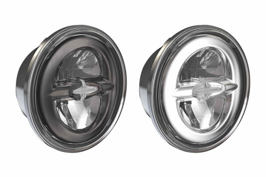 Altavoz JW: 8620 - Faro LED de 12 V (cromado)