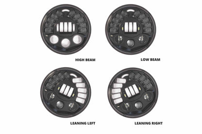 JW Speaker: 8790M 12V Fixed Headlight (Black)