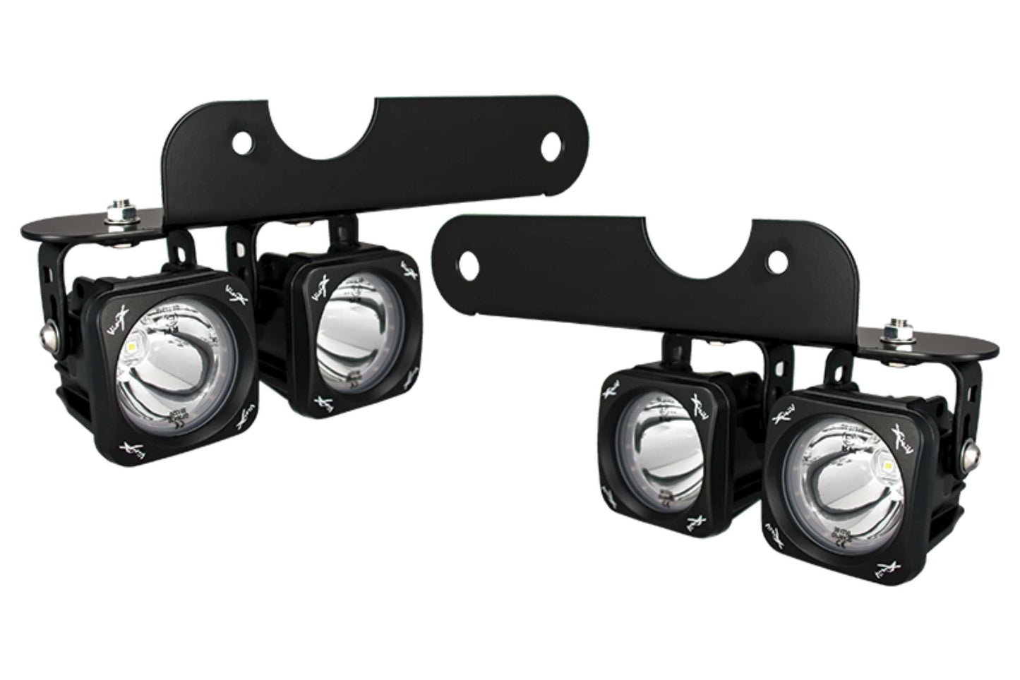 Vision X LED Fog Light System: Ford Raptor (17-20) (4x White XIL-OPR115 Pods w/ Halo)