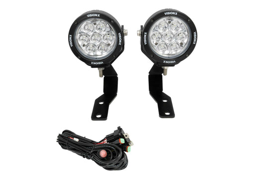 Vision X Ditch Light LED Lighting System: Ford Ranger (19+) (2x 20W Mini Cannon Pods)