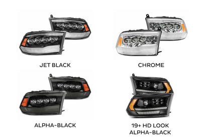 Adaptador: Dodge Ram (09-18) para camionetas con faros delanteros de proyector OEM (juego)