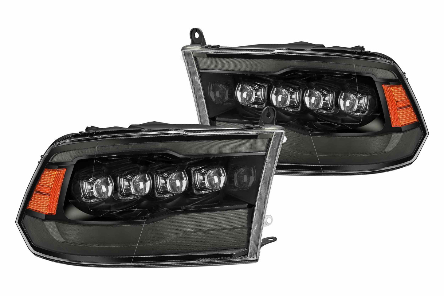 ARex Nova LED Headlights: Dodge Ram (09-18) - Alpha-Black (Set)