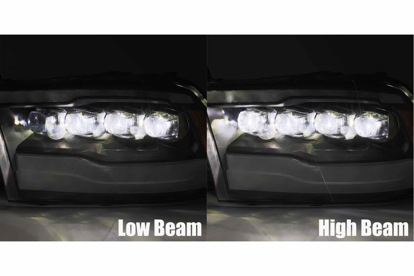 Adaptador: Dodge Ram (09-18) para camionetas con faros delanteros de proyector OEM (juego)