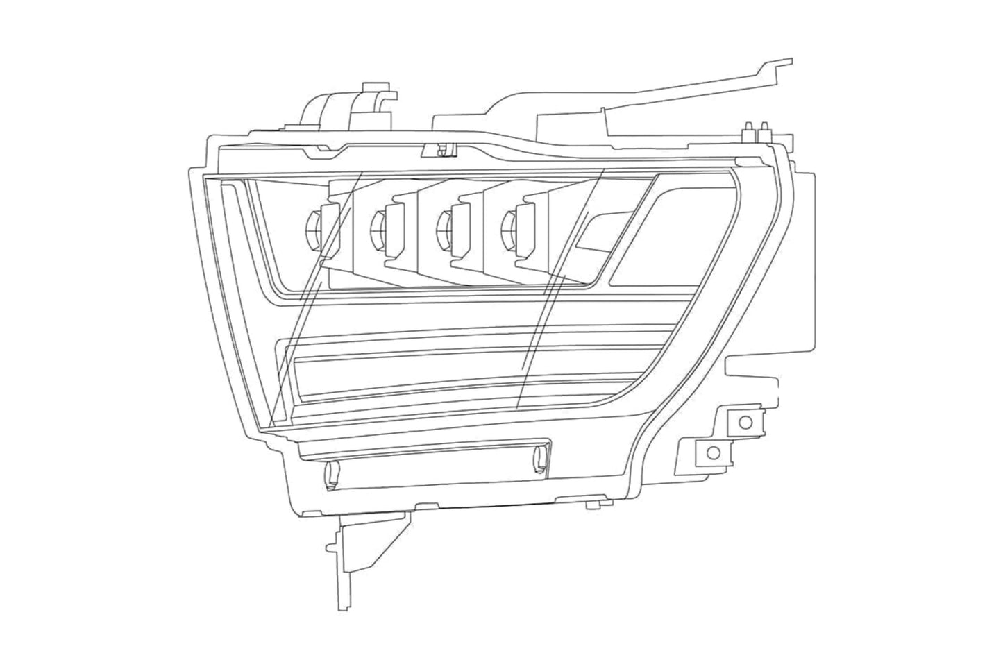 2019-2024 Dodge Ram 1500 Nova LED Headlights