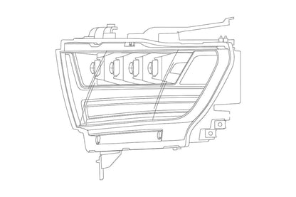 2019-2024 Dodge Ram 1500 Nova LED Headlights