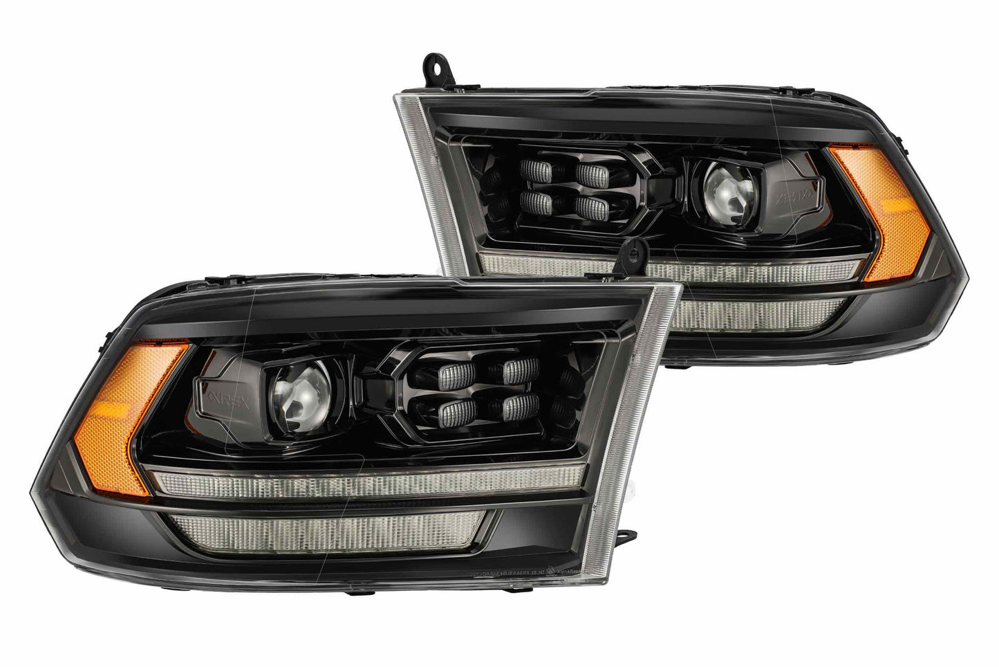 ARex Pro Halogen Headlights: Dodge Ram (09-18) - Black (Set)
