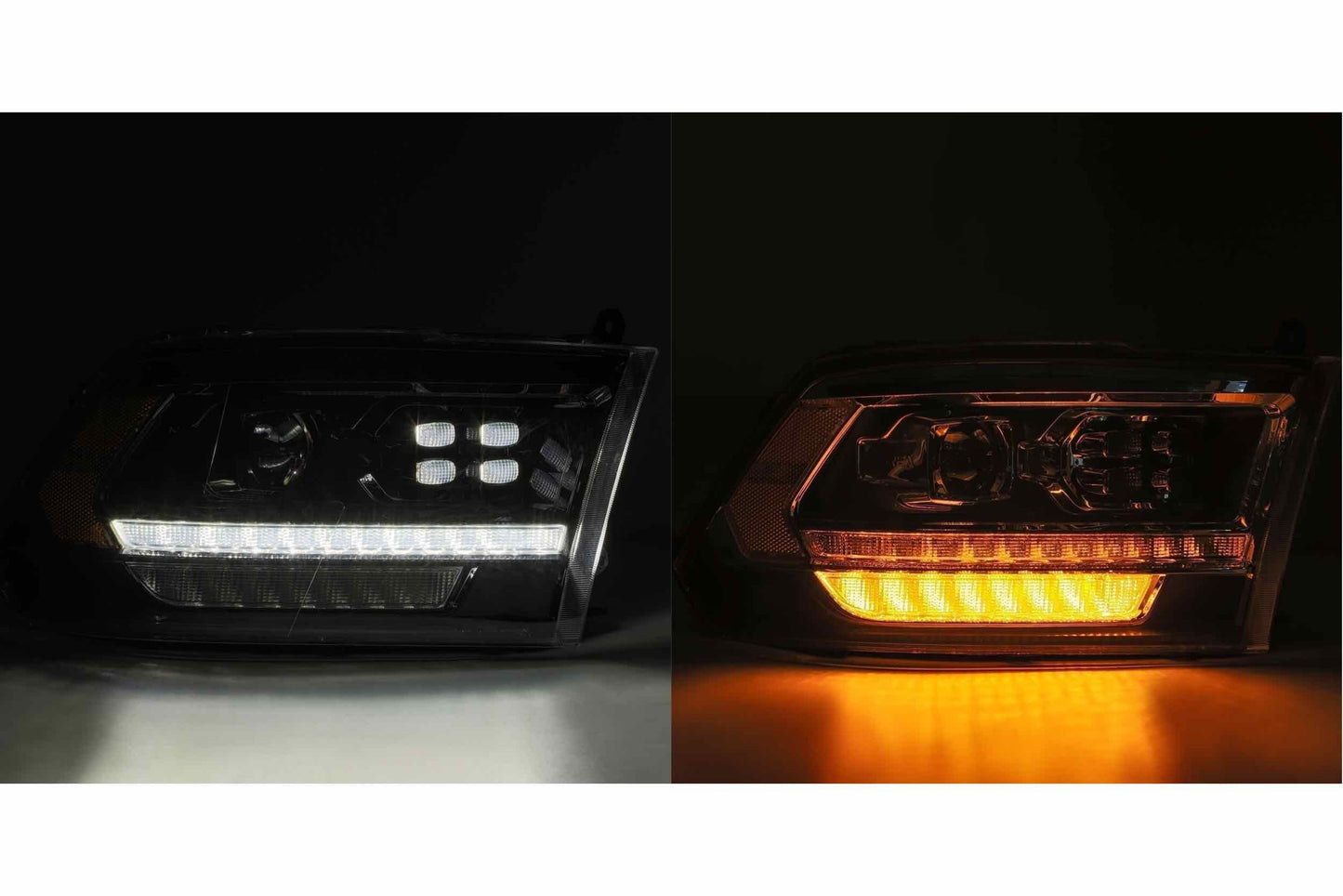 ARex Pro Halogen Headlights: Dodge Ram (09-18) - Jet Black (Set)
