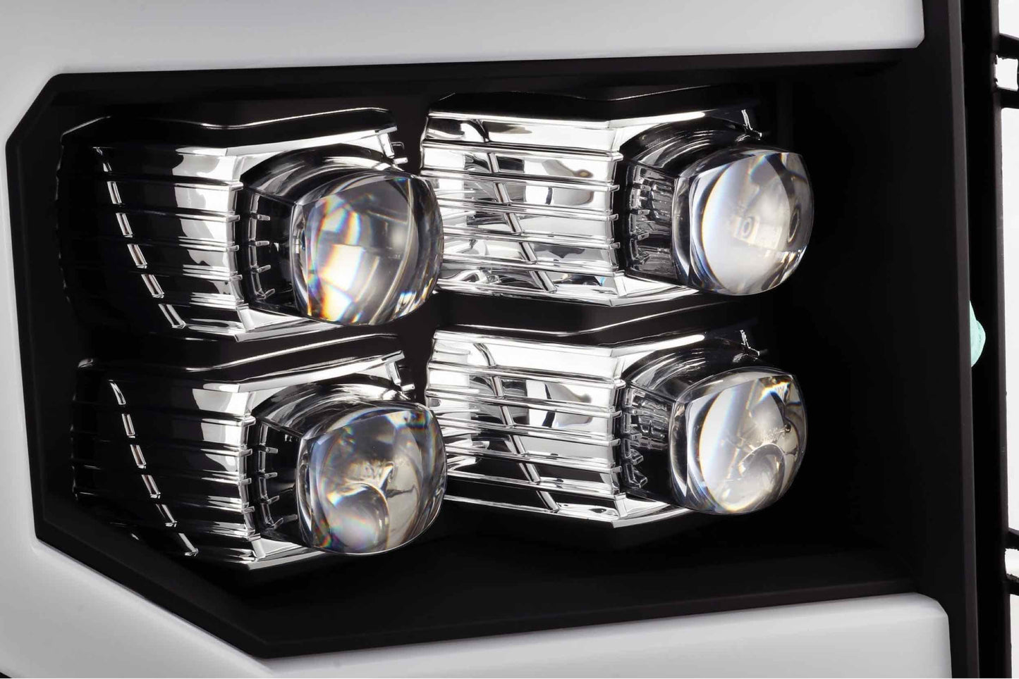 Faros delanteros LED ARex Nova: GMC Sierra (07-13) - Negro (juego)