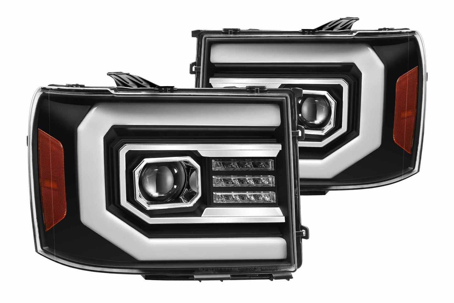 ARex Pro Halogen Headlights: GMC Sierra (07-13) - Black (Set)
