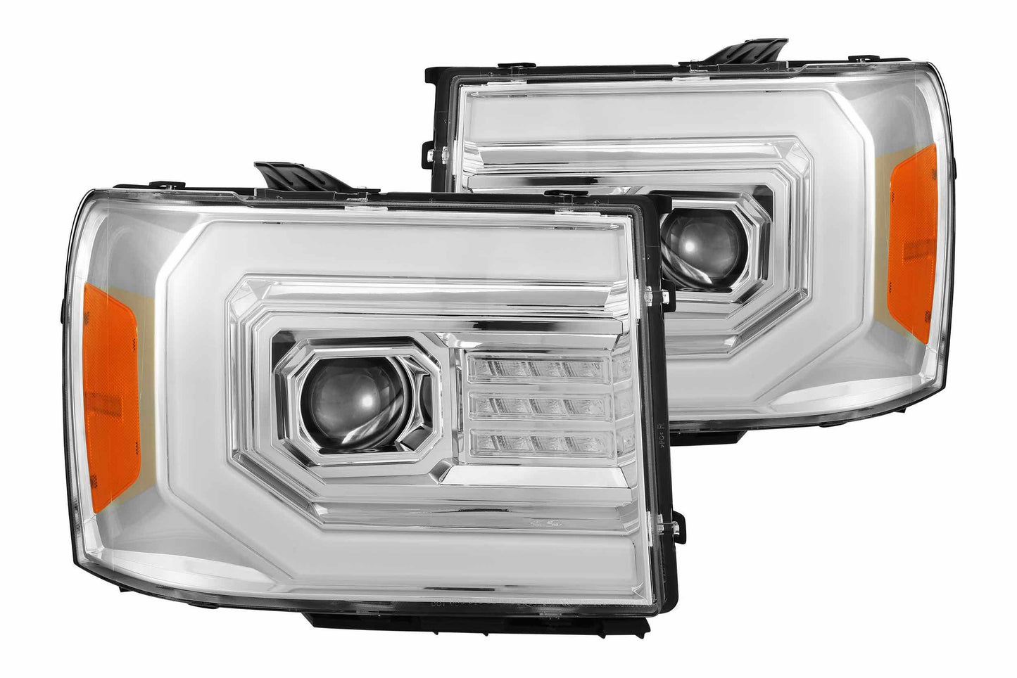 ARex Pro Halogen Headlights: GMC Sierra (07-13) - Jet Black (Set)
