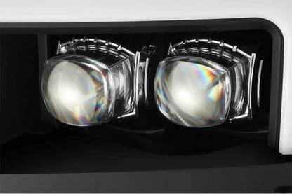 ARex Nova LED Headlights: Chevy Silverado HD (15-19) - Black w/ Chrome Grille (Set)
