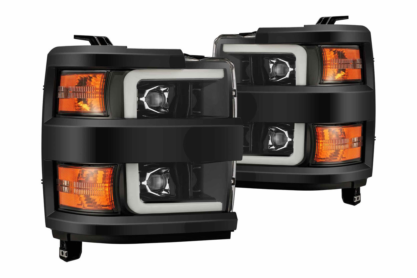 ARex Pro Halogen Headlights: Chevy Silverado HD (15-19) - Black (Set)