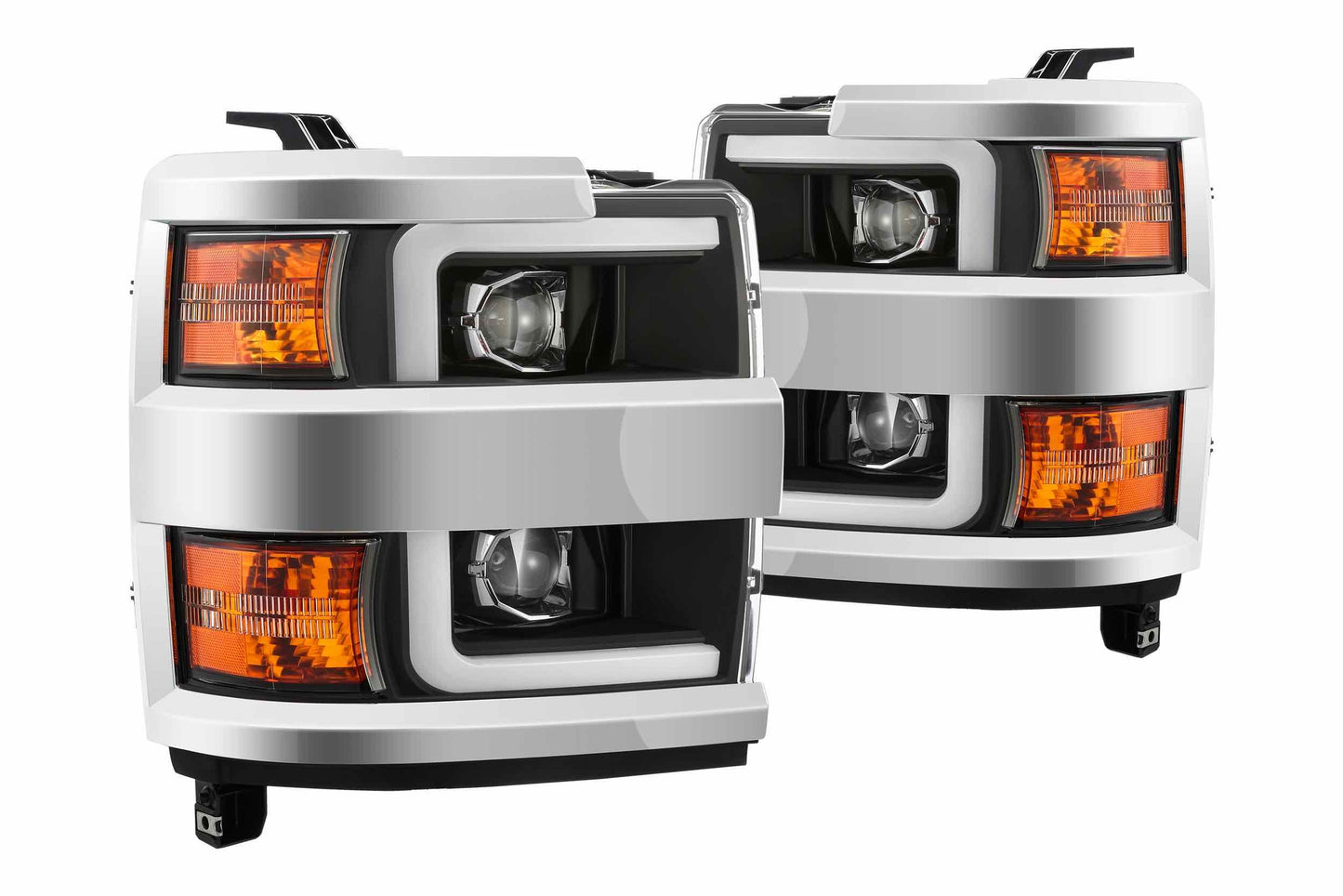 ARex Pro Halogen Headlights: Chevy Silverado HD (15-19) - Black (Set)