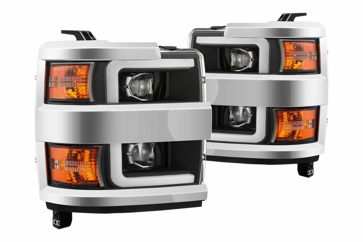 ARex Pro Halogen Headlights: Chevy Silverado HD (15-19) - Chrome (Set)