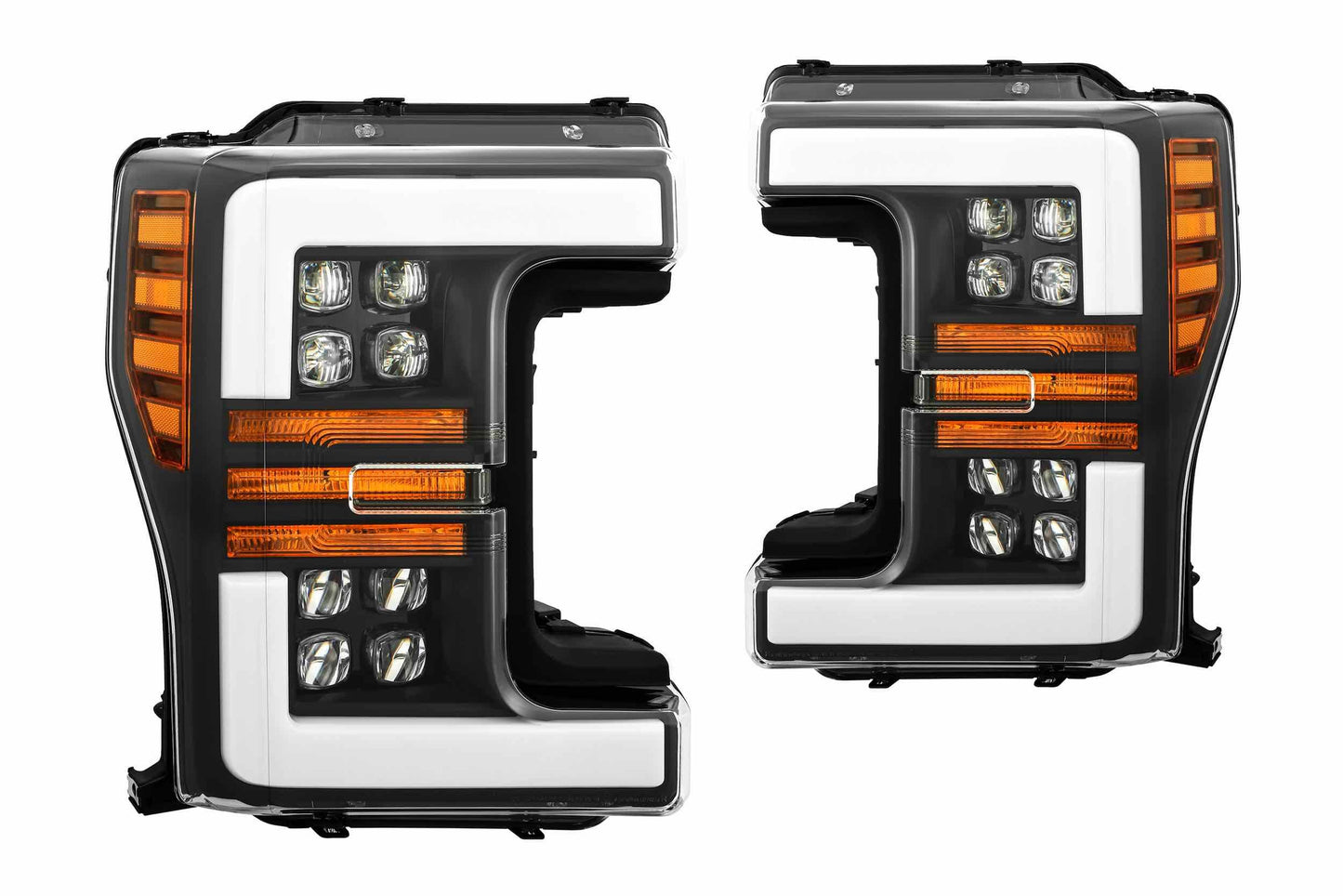 ARex Nova LED Headlights: Ford Super Duty (17-19) - Jet Black (Set)