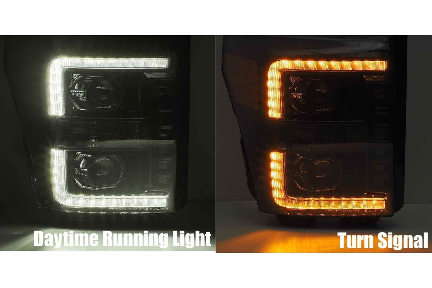 ARex Pro Halogen Headlights: Ford Super Duty (11-16) - Black (Set)