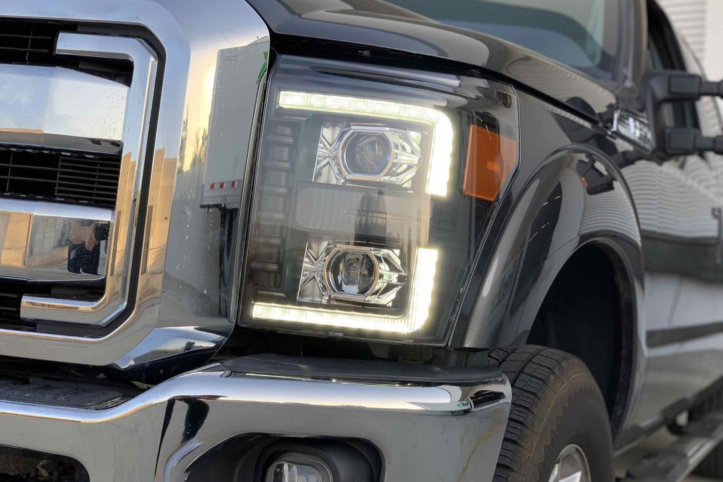 ARex Pro Halogen Headlights: Ford Super Duty (11-16) - Black (Set)