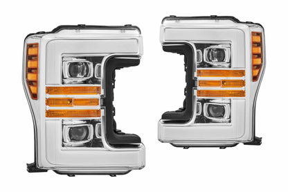 ARex Pro Halogen Headlights:: Ford Super Duty (17-19) - Chrome (Set)