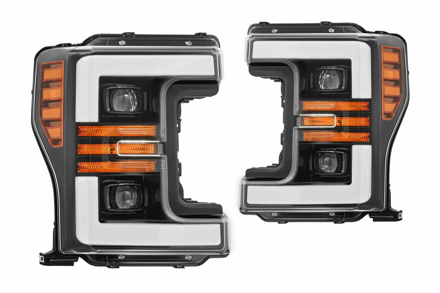 ARex Pro Halogen Headlights: Ford Super Duty (17-19) - Jet Black (Set)