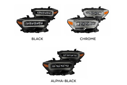 ARex Nova LED Headlights: Toyota Tacoma (16-20) - Alpha-Black (Set)