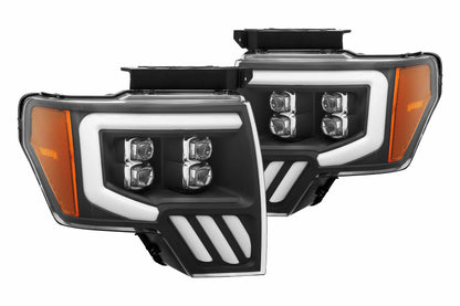 ARex Nova LED Headlights: Ford F150 (09-14) - Jet Black (Set)