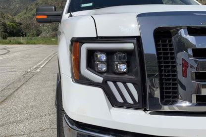 Faros delanteros LED ARex Nova: Ford F150 (09-14) - Negro (juego)