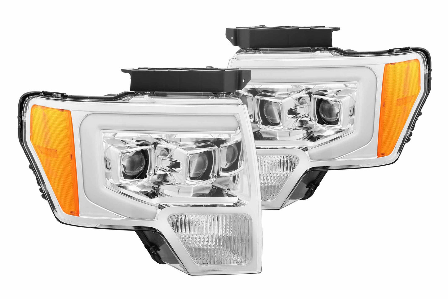 ARex Pro Halogen Headlights: Ford F150 (09-14) - Jet Black (Set)