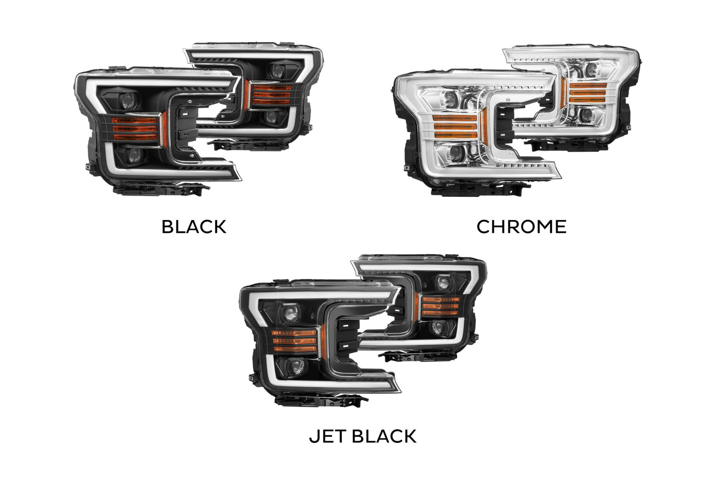 Faros delanteros halógenos ARex Pro: Ford F150 (18-20) - Negro (juego)