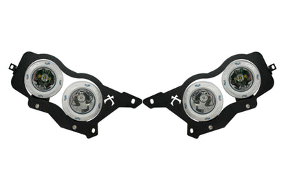Vision X LED Headlights: Polaris RZR (14-16) (4x XIL-OPRH110 + Halo / Brackets / Wiring)