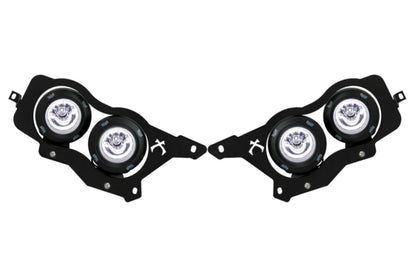 Vision X LED Headlights: Polaris RZR (14-16) (4x XIL-OPRH110 / Brackets / Wiring)