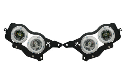 Vision X LED Headlights: Polaris RZR (08-13) (2x XIL-OPRH110 + 2x XIL-OPRH120 / Brackets / Wiring)