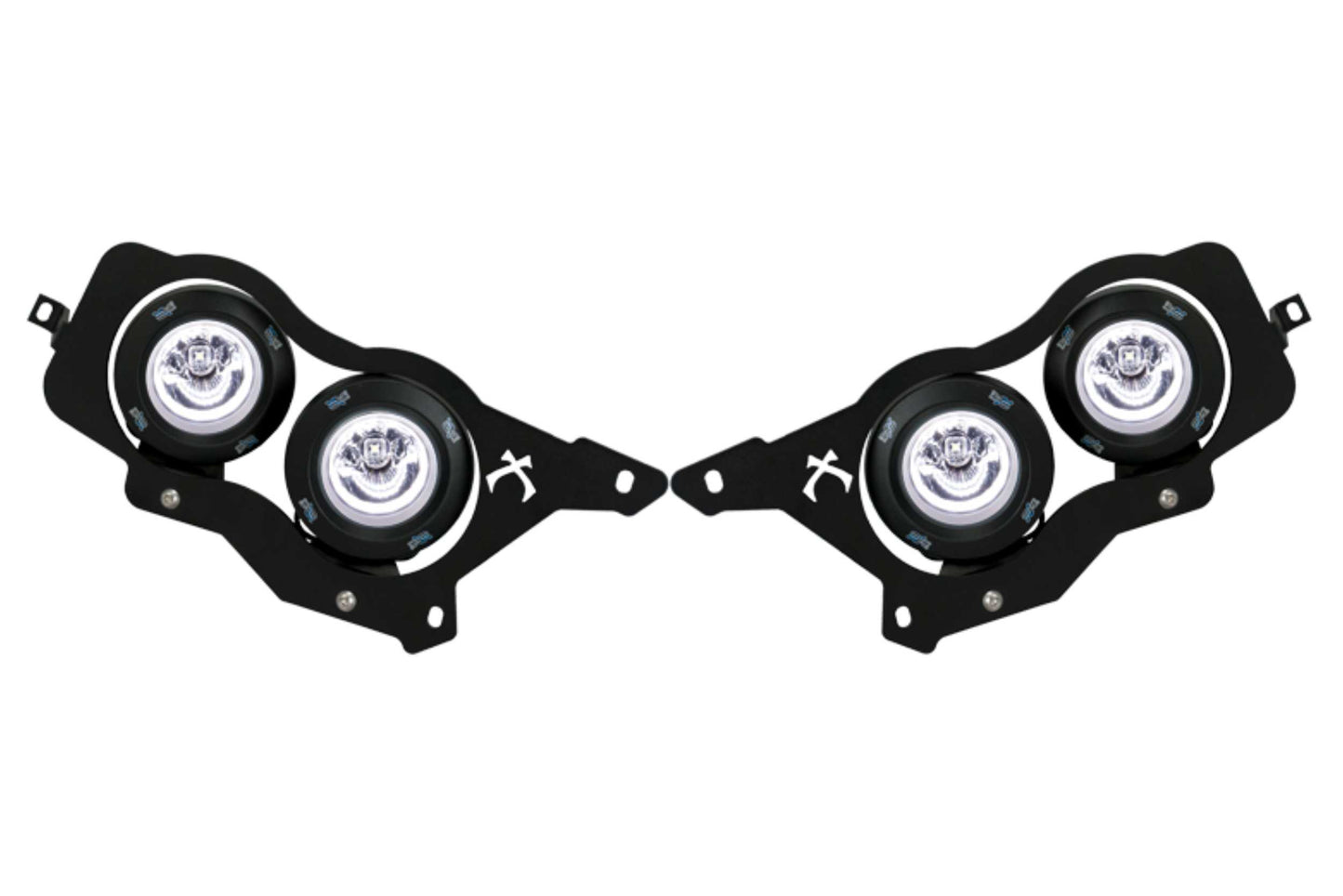 Vision X LED Headlights: Polaris RZR (08-13) (4x XIL-OPRH110 / Brackets / Wiring)