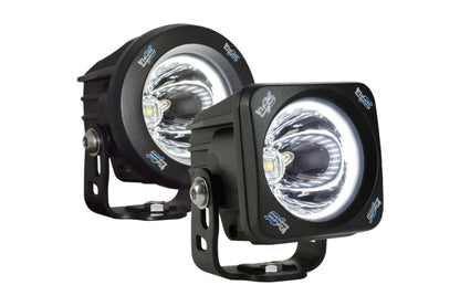 Vision X Optimus LED Pod: Black / Square (Dual LED / 20 Degree Medium Beam)