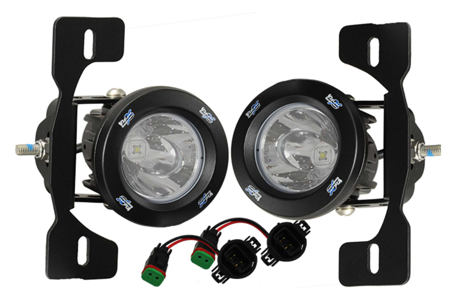 Vision X LED Fog Light System: Wrangler JK (10-17) (2x Optimus 20 Halo Pods)