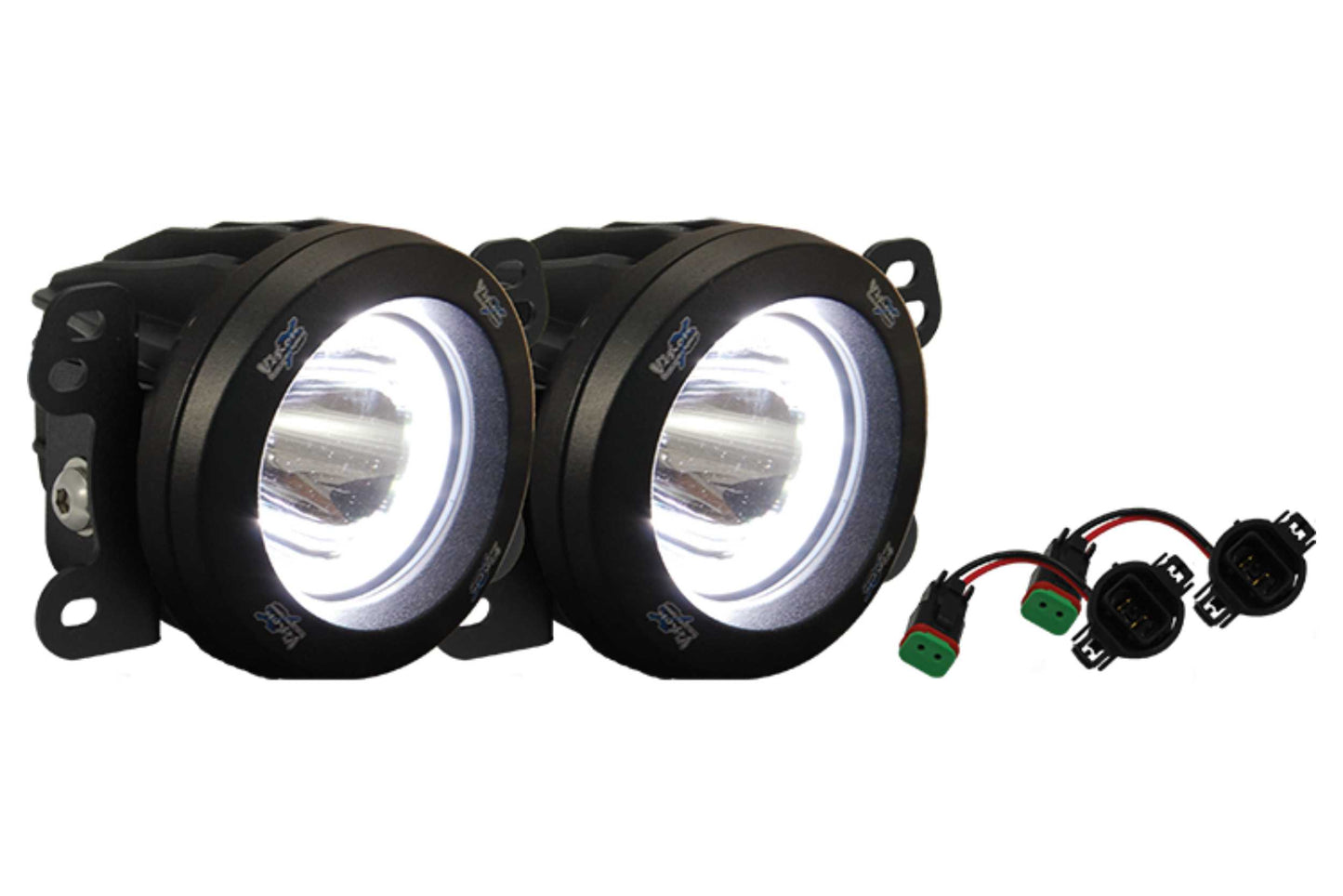 Vision X LED Fog Light System: Wrangler JK X (13-17) (2x XIL-OPRH115 Pods)