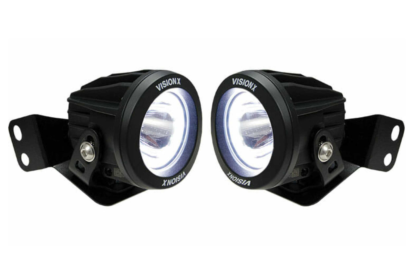 Vision X Ditch Light LED Lighting System: 2-4 Seat RZR (2x 4.5in Optimus Halo Pods)