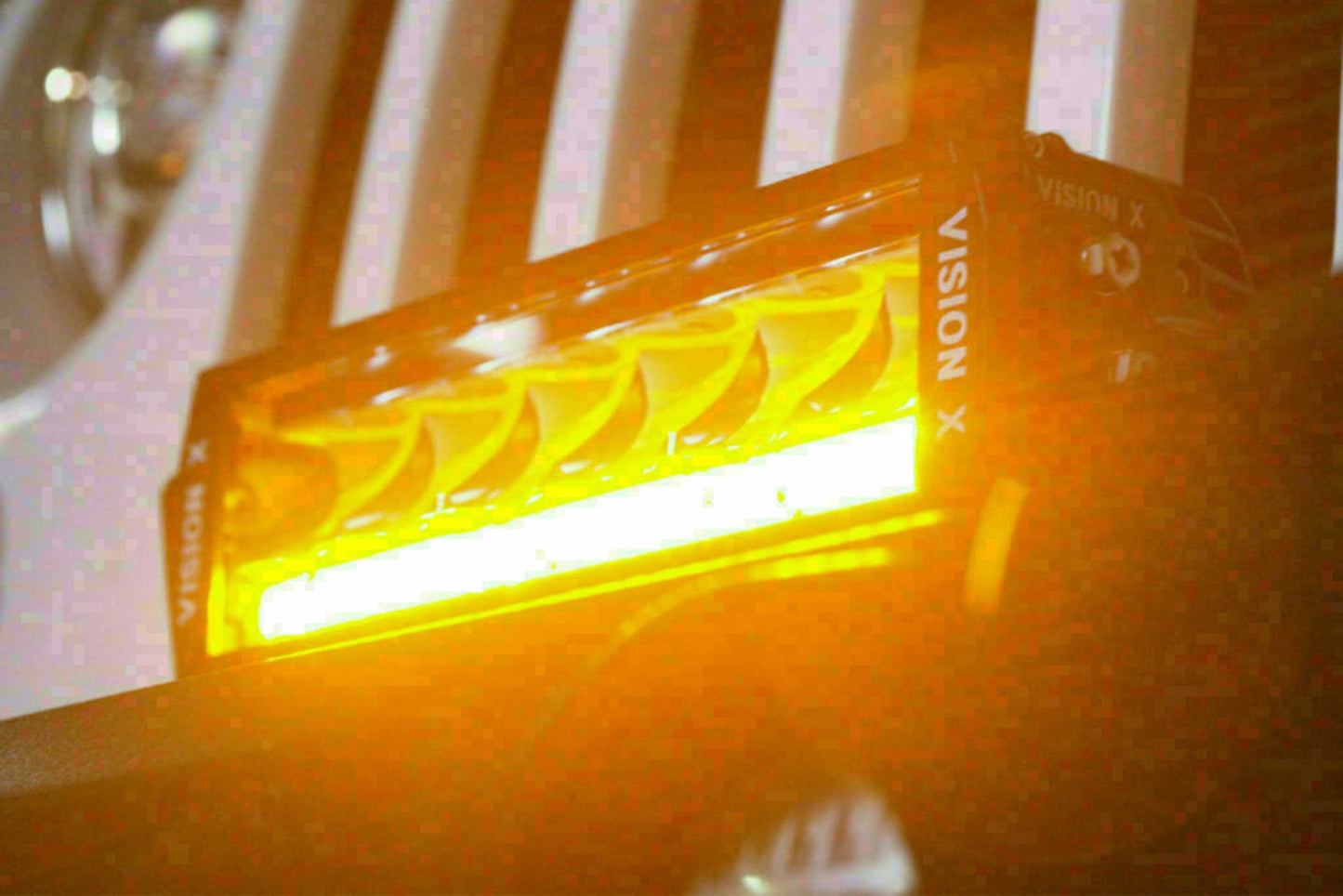 Vision X Shocker LED Light Bar: 40in (Amber Photon Light Pipe / With Harness / Race Version)