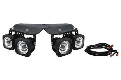 Vision X LED Fog Light System: Ford Raptor (10-14) (2x Optimus Halo Pods)