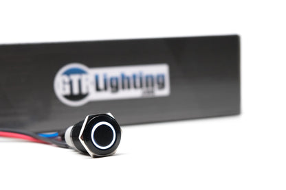 Interruptor: GTR Halo (acero inoxidable/momentáneo/LED rojo)